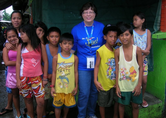 Marla with Squatter Kids